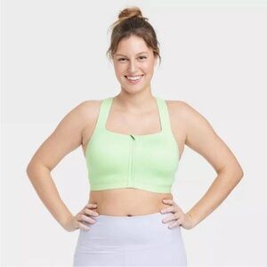 High support Mint Green Sports Bra